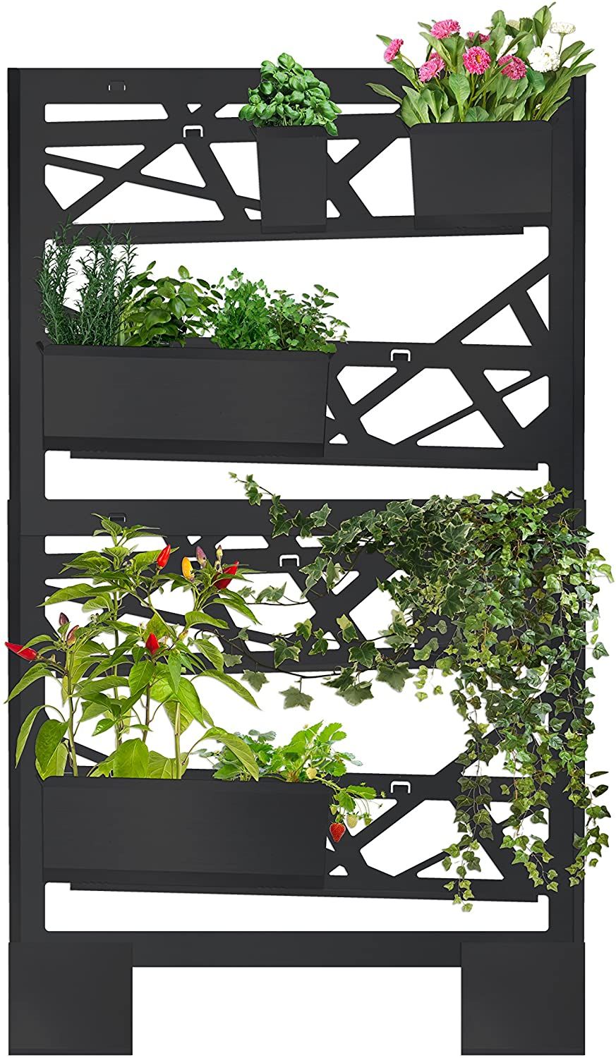 brothesign Giardino Verticale Set Medio Modulare Vaso Fioriera in Metallo