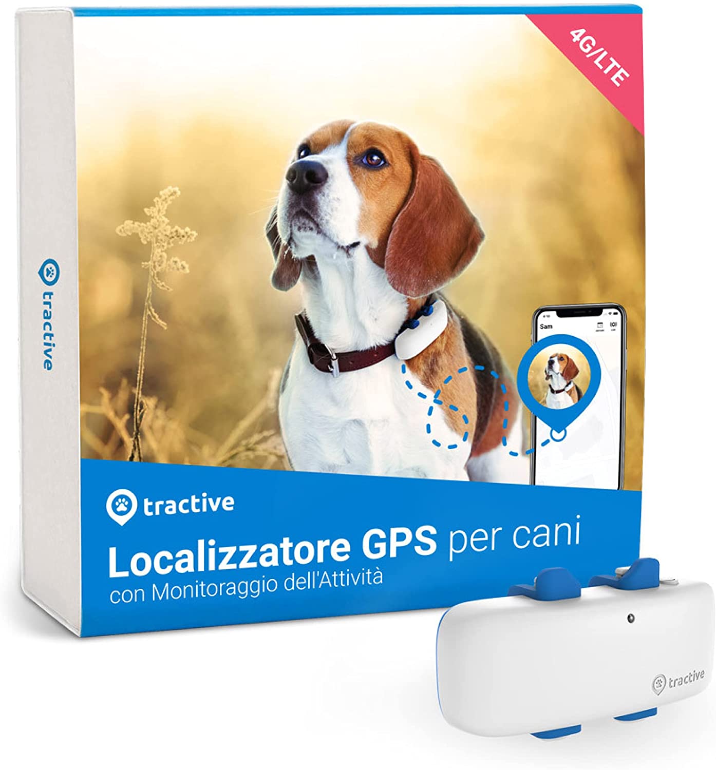 Tracker Attività PitPat Per Cani - Senza GPS, Impermeabile, Monitora Esercizio E Sonno, Batteria CR2032 (1 Anno)