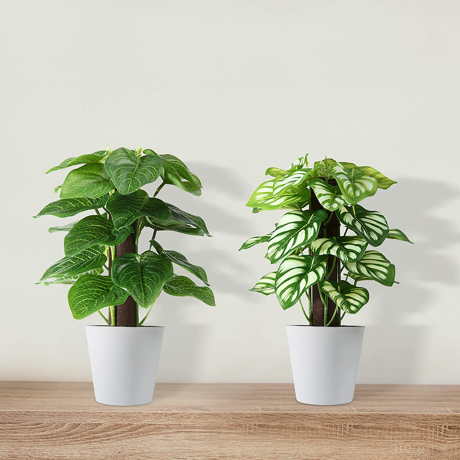 FIORI ARTIFICIALI PIANTE Verdi In Plastica In Vasi Per La Decorazione - 5